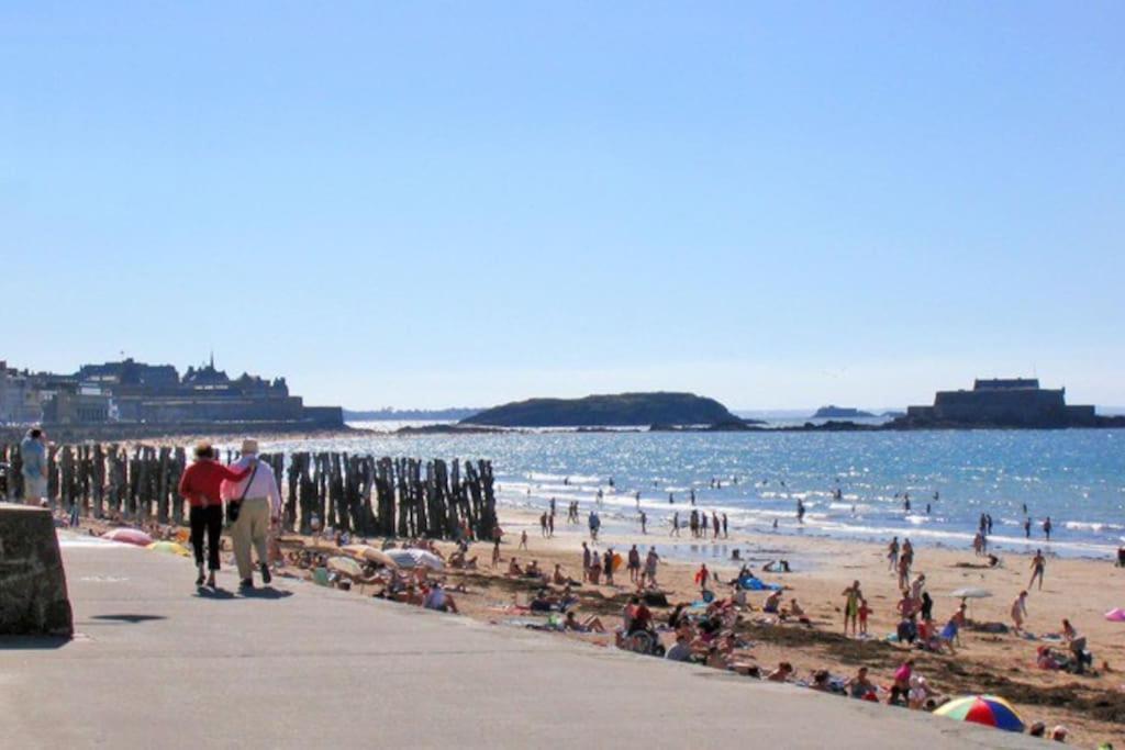 St Malo Maison Avec Jardin Proche Gare Plage Intramuros Chien Admis Parking Gratuit Saint-Malo Exterior photo